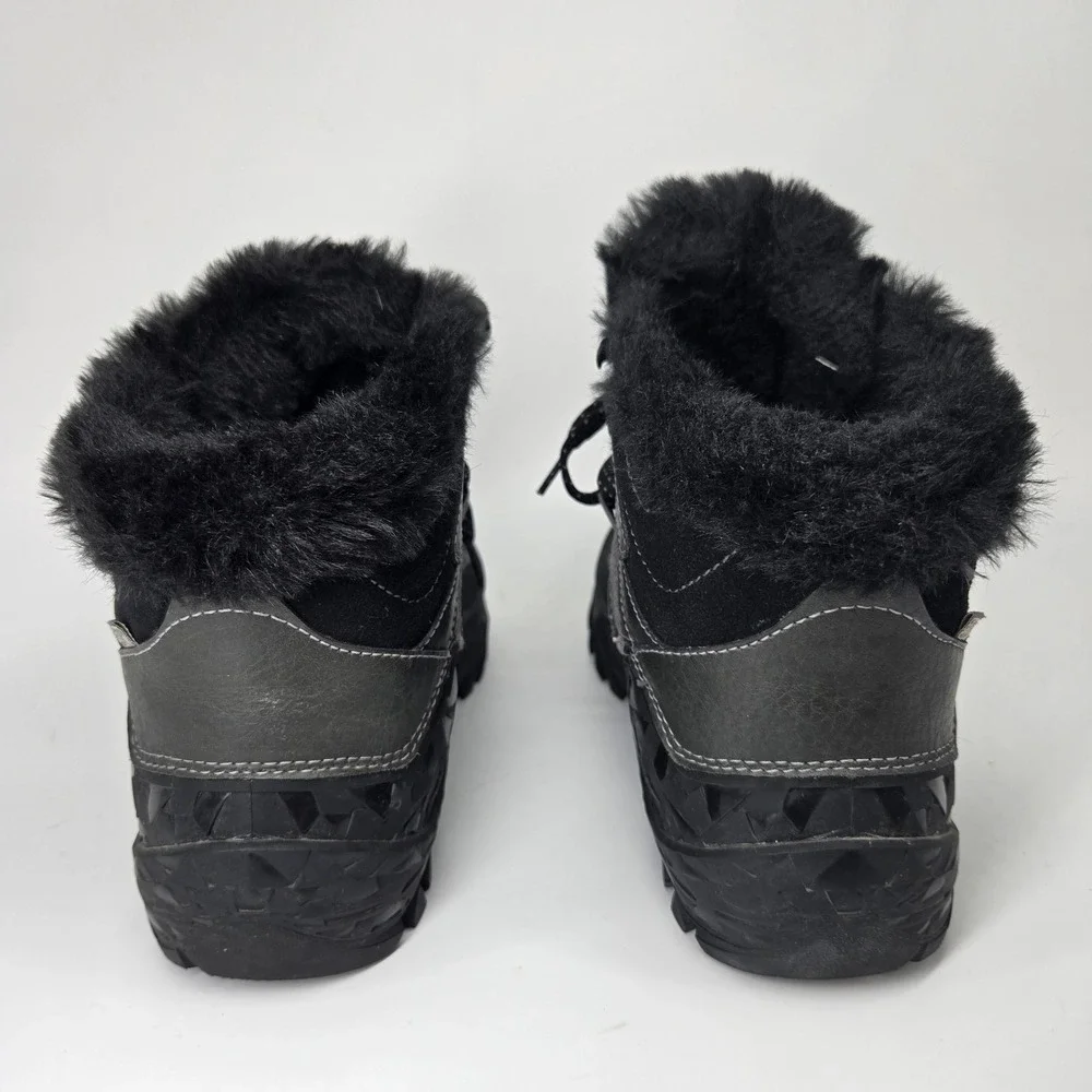 Merrell Aurora 6 Ice+ Women's 7 Black Waterproof Lace Up Mid Boots J32648 Snow